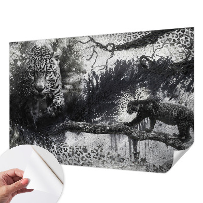 Papier peint adhésif Abstraktné leopardy