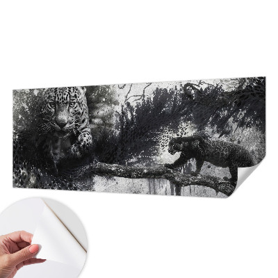 Papier peint adhésif Abstraktné leopardy