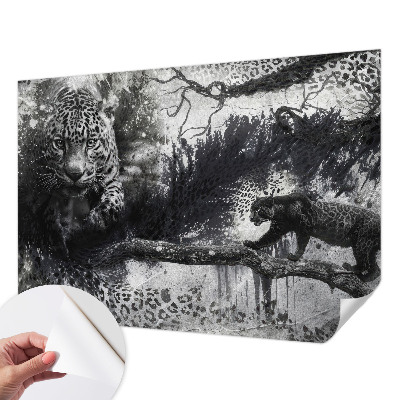 Papier peint adhésif Abstraktné leopardy