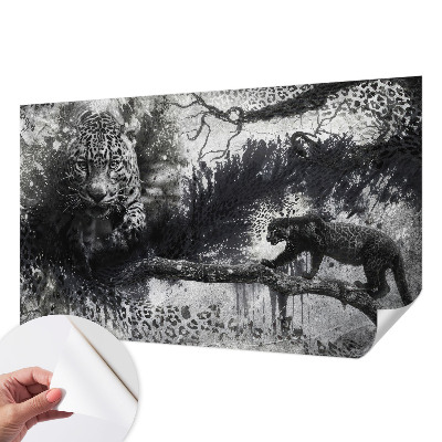 Papier peint adhésif Abstraktné leopardy