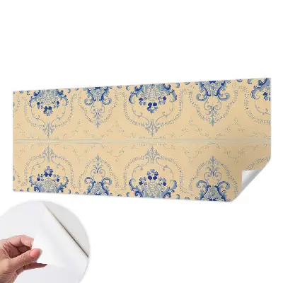 Papier peint photo sur tissu non tissé ornements bleus