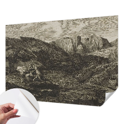 Papier peint chambre adulte cocooning Horská cesta