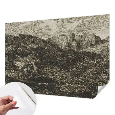 Papier peint photographique intissé voyage en montagne