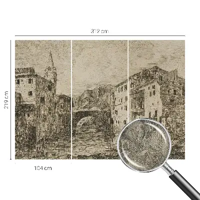 Papier peint photo imprimé sur tissu non tissé Panorama de la ville