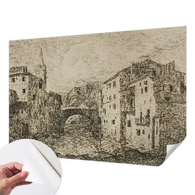Papier peint photo imprimé sur tissu non tissé Panorama de la ville