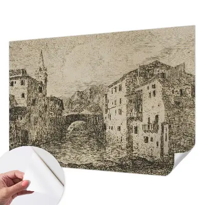 Papier peint photo imprimé sur tissu non tissé Panorama de la ville