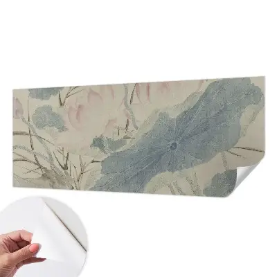 Papier peint photographique sur tissu non tissé feuilles de lotus