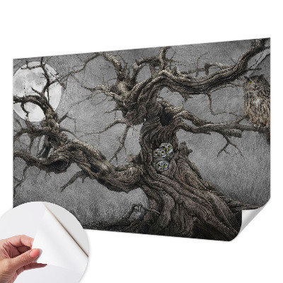 Papier peint tendance chambre adulte Tajomná sova