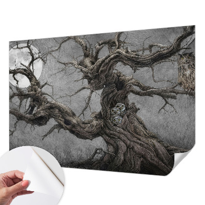 Papier peint tendance chambre adulte Tajomná sova