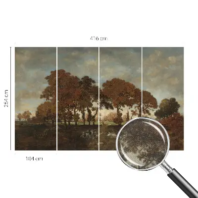 Papier peint photo imprimé sur tissu non tissé Paysage idyllique