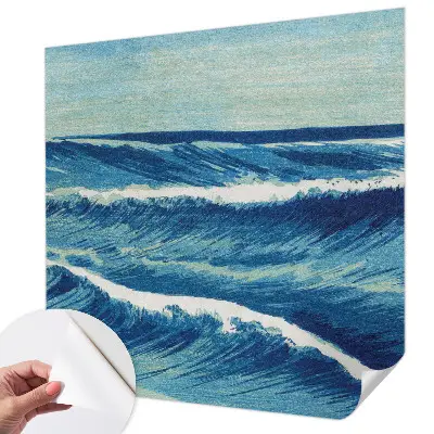 Papier peint photographique sur tissu non tissé vagues de la mer