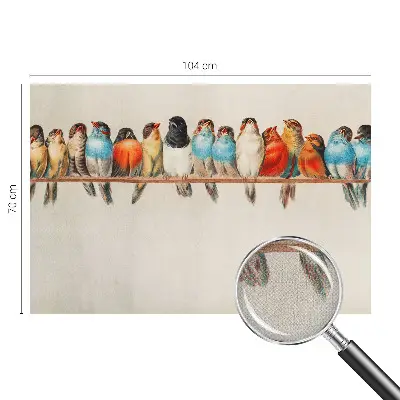 Papier peint intissé Oiseaux sur une branche