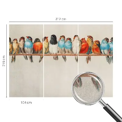 Papier peint intissé Oiseaux sur une branche