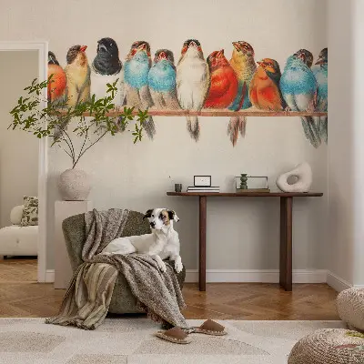 Papier peint intissé Oiseaux sur une branche