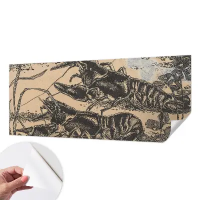 Papier peint photo sur tissu non tissé écrevisses d'eau