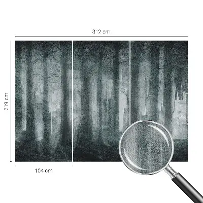Papier peint photographique sur tissu non tissé Forêt mystérieuse