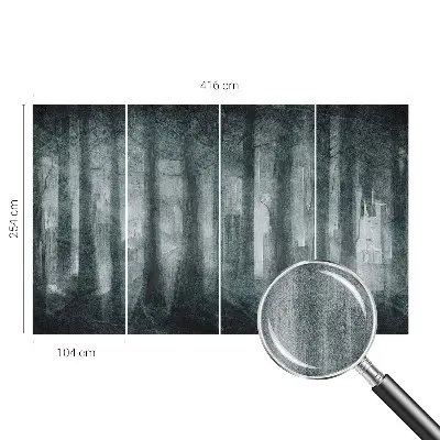 Papier peint photographique sur tissu non tissé Forêt mystérieuse