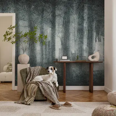 Papier peint photographique sur tissu non tissé Forêt mystérieuse