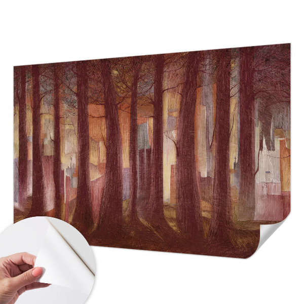 Papier peint photo autocollant Tajomná krajina
