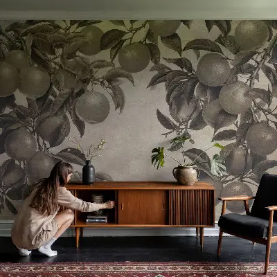 Papier peint photographique intissé Modèle de fruit