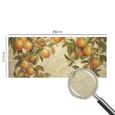 Papier peint photo imprimé sur tissu non tissé branches fruitières
