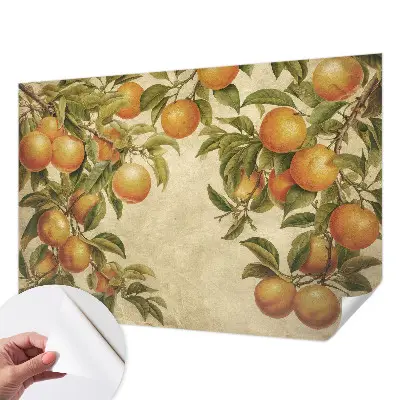 Papier peint photo imprimé sur tissu non tissé branches fruitières