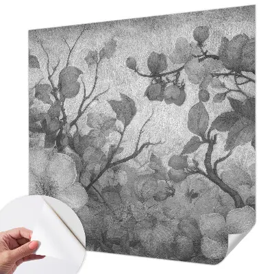 Papier peint photographique sur tissu non tissé branche de fleur