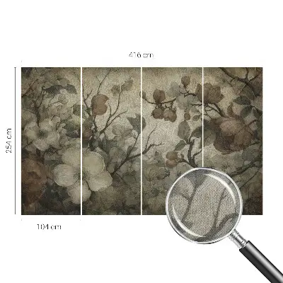 Papier peint intissé beauté florale