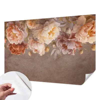 Papier peint photo sur tissu non tissé élégance florale