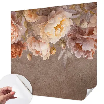 Papier peint photo sur tissu non tissé élégance florale