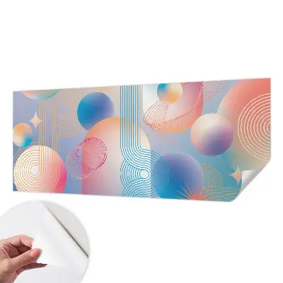 Papier peint photo sur tissu non tissé abstraction colorée