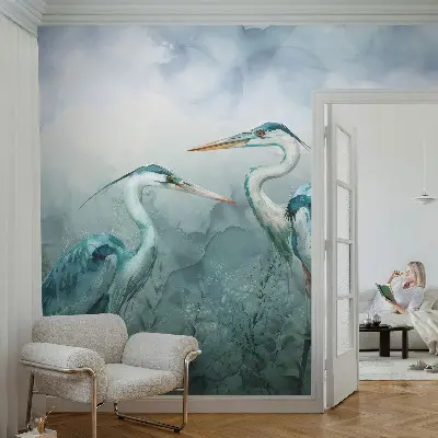 Papier peint photographique intissé Oiseaux de la nature