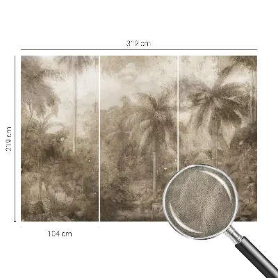 Papier peint photo imprimé sur tissu non tissé Paysage exotique