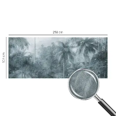 Papier peint photographique sur tissu non tissé végétation tropicale