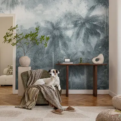 Papier peint photographique sur tissu non tissé végétation tropicale