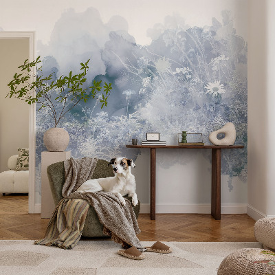 Papier peint tête de lit chambre adulte Kvetinová lúka