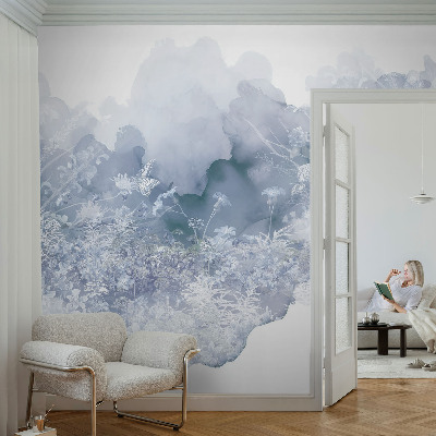 Papier peint tête de lit chambre adulte Kvetinová lúka