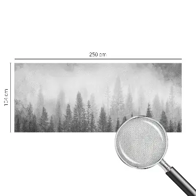 Papier peint photo grand format pour le mur brouillard forestier