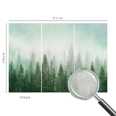 Papier peint photo sur tissu non tissé Loup dans la forêt