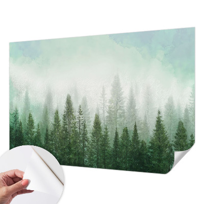 Papier peint tendance salon Vlk v lese