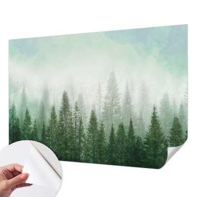 Papier peint tendance salon Vlk v lese