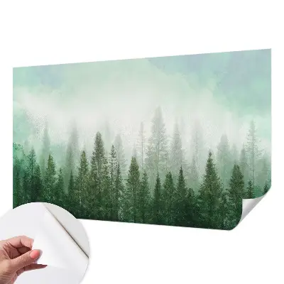 Papier peint photo sur tissu non tissé Loup dans la forêt