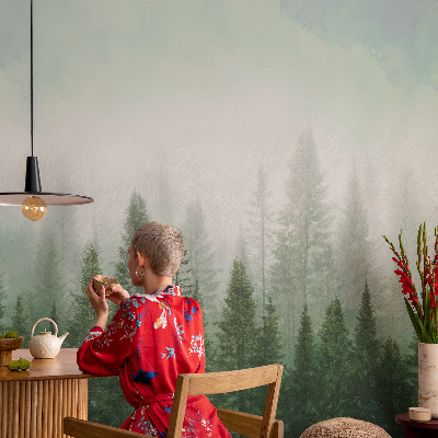 Papier peint tendance salon Vlk v lese