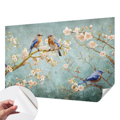 Papier peint tendance chambre adulte Jarné vtáky
