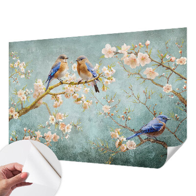 Papier peint tendance chambre adulte Jarné vtáky