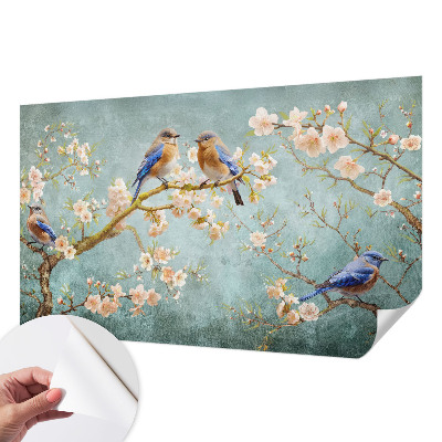 Papier peint tendance chambre adulte Jarné vtáky