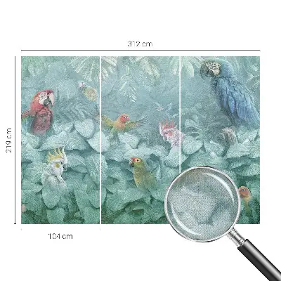 Papier peint intissé imprimé Oiseaux exotiques