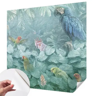 Papier peint intissé imprimé Oiseaux exotiques