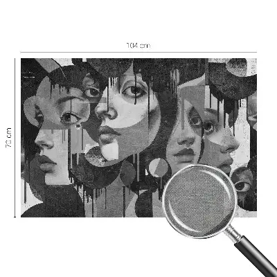 Papier peint photo grand format pour le mur Visages de femmes