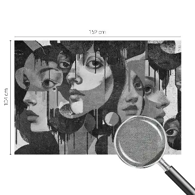 Papier peint photo grand format pour le mur Visages de femmes